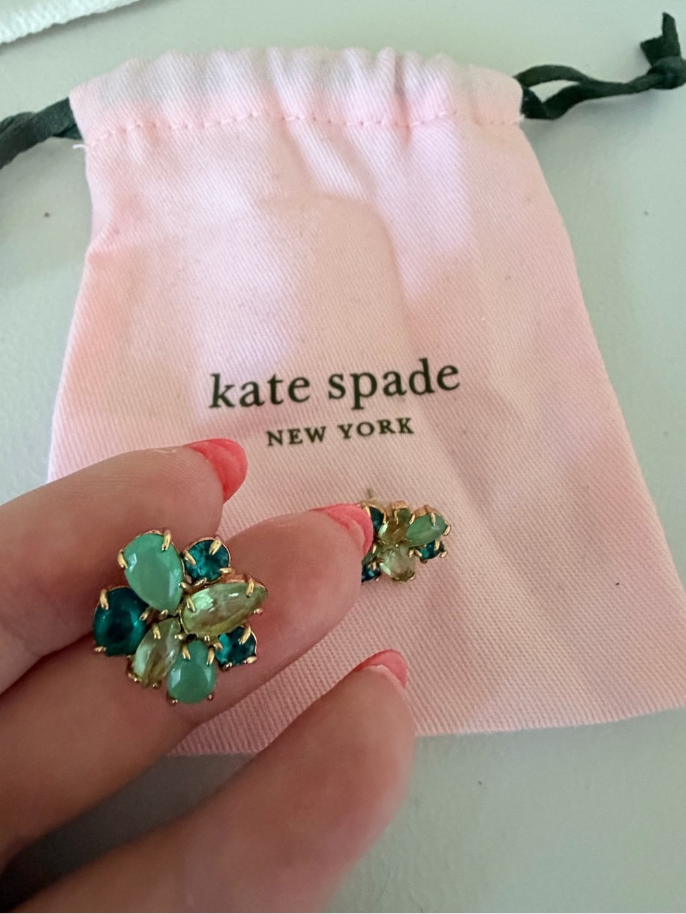 Kate Spade blue jeweled studs